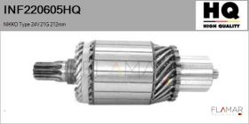 HQ INF220605HQ - INDUCIDO NUEVO NIKKO Type 24V 21G 212,00mm