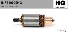 HQ INF610605HQ - INDUCIDO NUEVO NIKKO Type 24V 21G 213,00mm