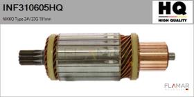 HQ INF310605HQ - INDUCIDO NUEVO NIKKO Type 24V 23G 191,00mm