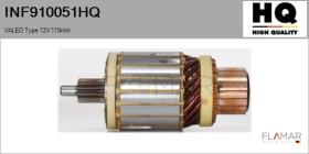 HQ INF910051HQ - INDUCIDO NUEVO VALEO Type 12V 119,00mm