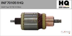 HQ INF701051HQ - INDUCIDO NUEVO VALEO Type 12V 19G 141,50mm