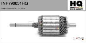 HQ INF790051HQ - INDUCIDO NUEVO VALEO Type 12V 19G 193,50mm