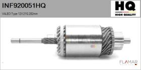 HQ INF920051HQ - INDUCIDO NUEVO VALEO Type 12V 21G 282,00mm