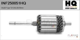 HQ INF250051HQ - INDUCIDO NUEVO VALEO Type 12V 23G 203,50mm