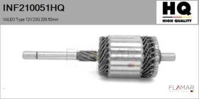 HQ INF210051HQ - INDUCIDO NUEVO VALEO Type 12V 23G 209,50mm