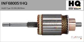 HQ INF680051HQ - INDUCIDO NUEVO VALEO Type 12V 25G 280,50mm