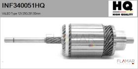 HQ INF340051HQ - INDUCIDO NUEVO VALEO Type 12V 25G 291,50mm
