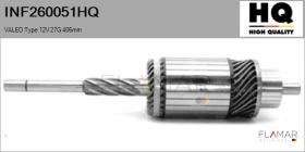 HQ INF260051HQ - INDUCIDO NUEVO VALEO Type 12V 27G 406,00mm