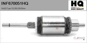 HQ INF670051HQ - INDUCIDO NUEVO VALEO Type 12V 29G 239,50mm