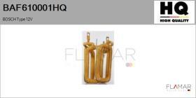 HQ BAF610001HQ - INDUCTORES NUEVO BOSCH Type 12V