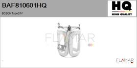 HQ BAF810601HQ - INDUCTORES NUEVO BOSCH Type 24V