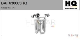 HQ BAF630003HQ - INDUCTORES NUEVO MARELLI Type 12V