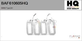 HQ BAF610605HQ - INDUCTORES NUEVO NIKKO Type 24V