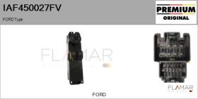FORD-VOLVO-SAAB IAF450027FV - Interruptor, elevalunas