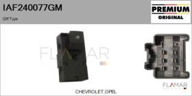 GM IAF240077GM - Interruptor, elevalunas