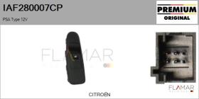PSA IAF280007CP - Interruptor, elevalunas