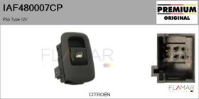 PSA IAF480007CP - Interruptor, elevalunas