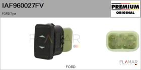 FORD-VOLVO-SAAB IAF960027FV - Interruptor, elevalunas