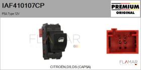 PSA IAF410107CP - Interruptor, elevalunas