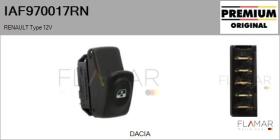 RENAULT NISSAN IAF970017RN - Interruptor, elevalunas