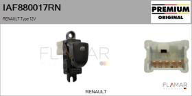 RENAULT NISSAN IAF880017RN - Interruptor, elevalunas