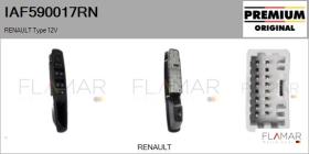 RENAULT NISSAN IAF590017RN - Interruptor, elevalunas