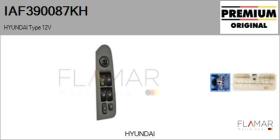 HYUNDAI-KIA IAF390087KH - Interruptor, elevalunas
