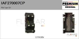 PSA IAF270007CP - Interruptor, elevalunas