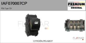 PSA IAF070007CP - Interruptor, elevalunas