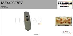 FORD-VOLVO-SAAB IAF440027FV - Interruptor, elevalunas