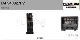 FORD-VOLVO-SAAB IAF940027FV - Interruptor, elevalunas