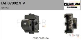 FORD-VOLVO-SAAB IAF870027FV - Interruptor, elevalunas