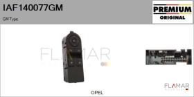 GM IAF140077GM - Interruptor, elevalunas