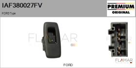 FORD-VOLVO-SAAB IAF380027FV - Interruptor, elevalunas