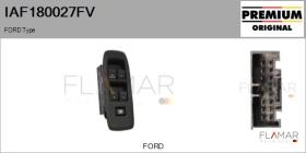 FORD-VOLVO-SAAB IAF180027FV - Interruptor, elevalunas