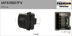 FORD-VOLVO-SAAB IAF670027FV - Interruptor, elevalunas
