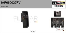 FORD-VOLVO-SAAB IAF660027FV - Interruptor, elevalunas