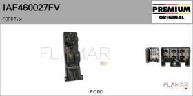 FORD-VOLVO-SAAB IAF460027FV - Interruptor, elevalunas