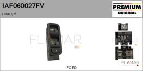 FORD-VOLVO-SAAB IAF060027FV - Interruptor, elevalunas