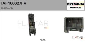 FORD-VOLVO-SAAB IAF160027FV - Interruptor, elevalunas
