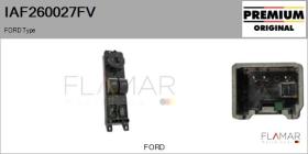 FORD-VOLVO-SAAB IAF260027FV - Interruptor, elevalunas