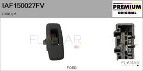 FORD-VOLVO-SAAB IAF150027FV - Interruptor, elevalunas