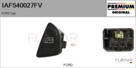FORD-VOLVO-SAAB IAF540027FV - Interruptor, elevalunas