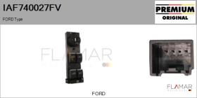 FORD-VOLVO-SAAB IAF740027FV - Interruptor, elevalunas