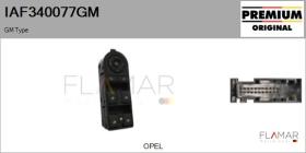 GM IAF340077GM - Interruptor, elevalunas