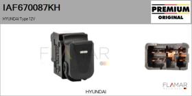 HYUNDAI-KIA IAF670087KH - Interruptor, elevalunas