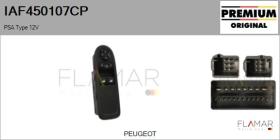 PSA IAF450107CP - Interruptor, elevalunas