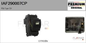 PSA IAF290007CP - Interruptor, elevalunas