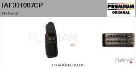 PSA IAF301007CP - Interruptor, elevalunas