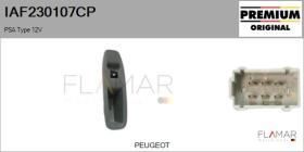 PSA IAF230107CP - Interruptor, elevalunas